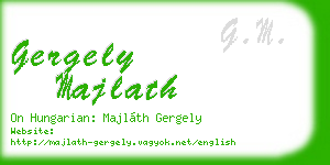 gergely majlath business card