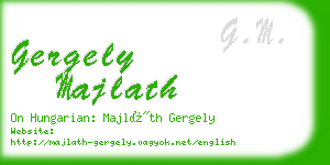 gergely majlath business card